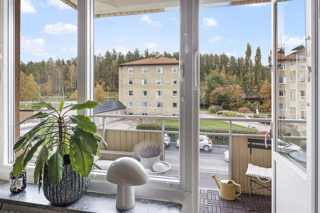 Utgång till balkong