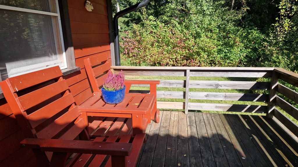 Uteplats vid tillbygget