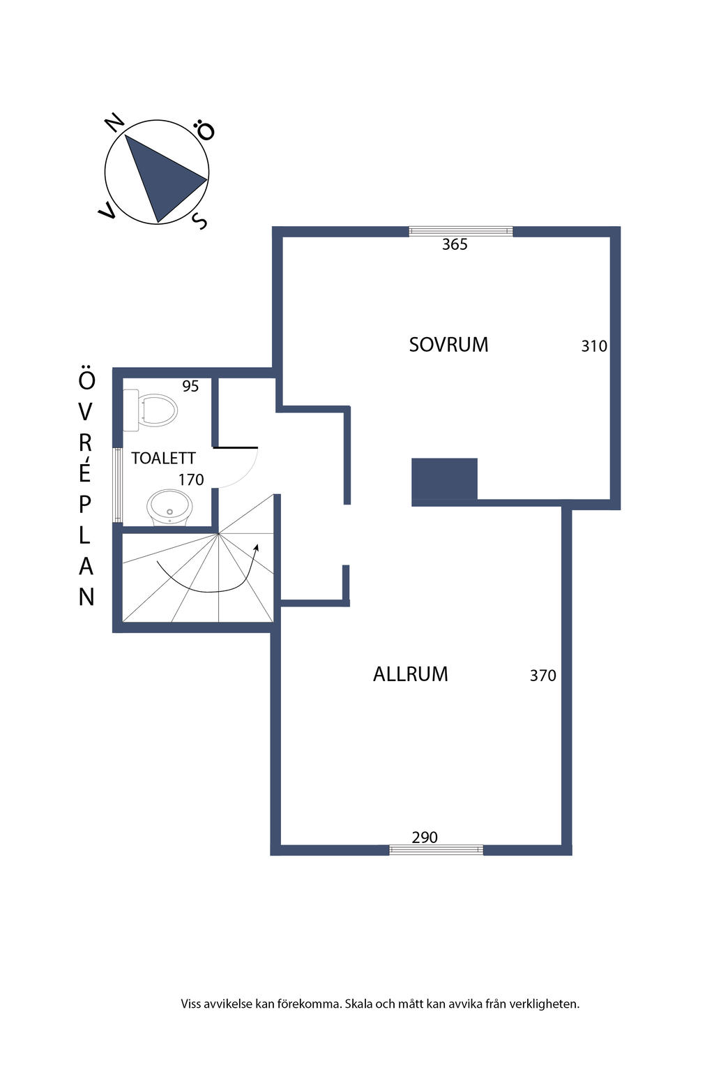 Planlösning, övreplan