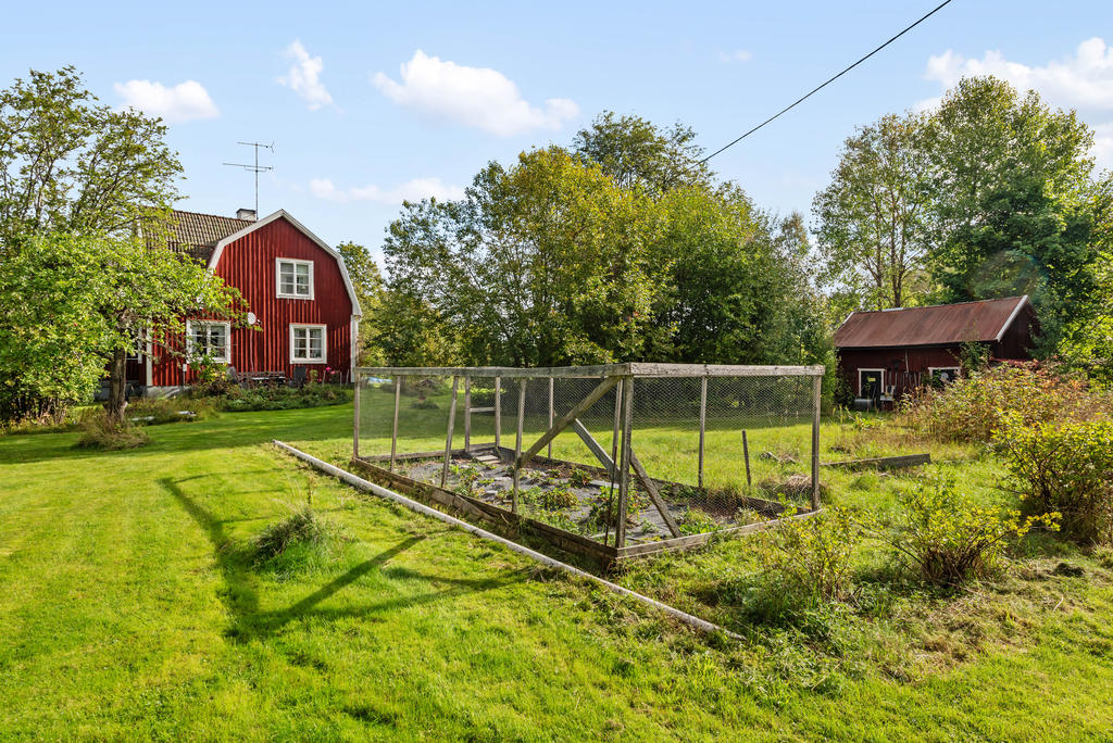 Goda odlingsmöjligheter på tomten