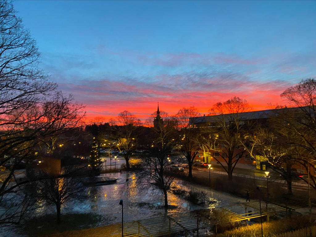 Utsikt från balkongen!