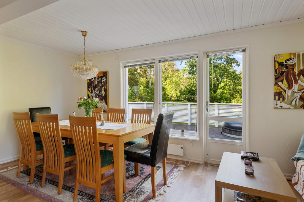 Matrumsdel, bortre delen av vardagsrummet 