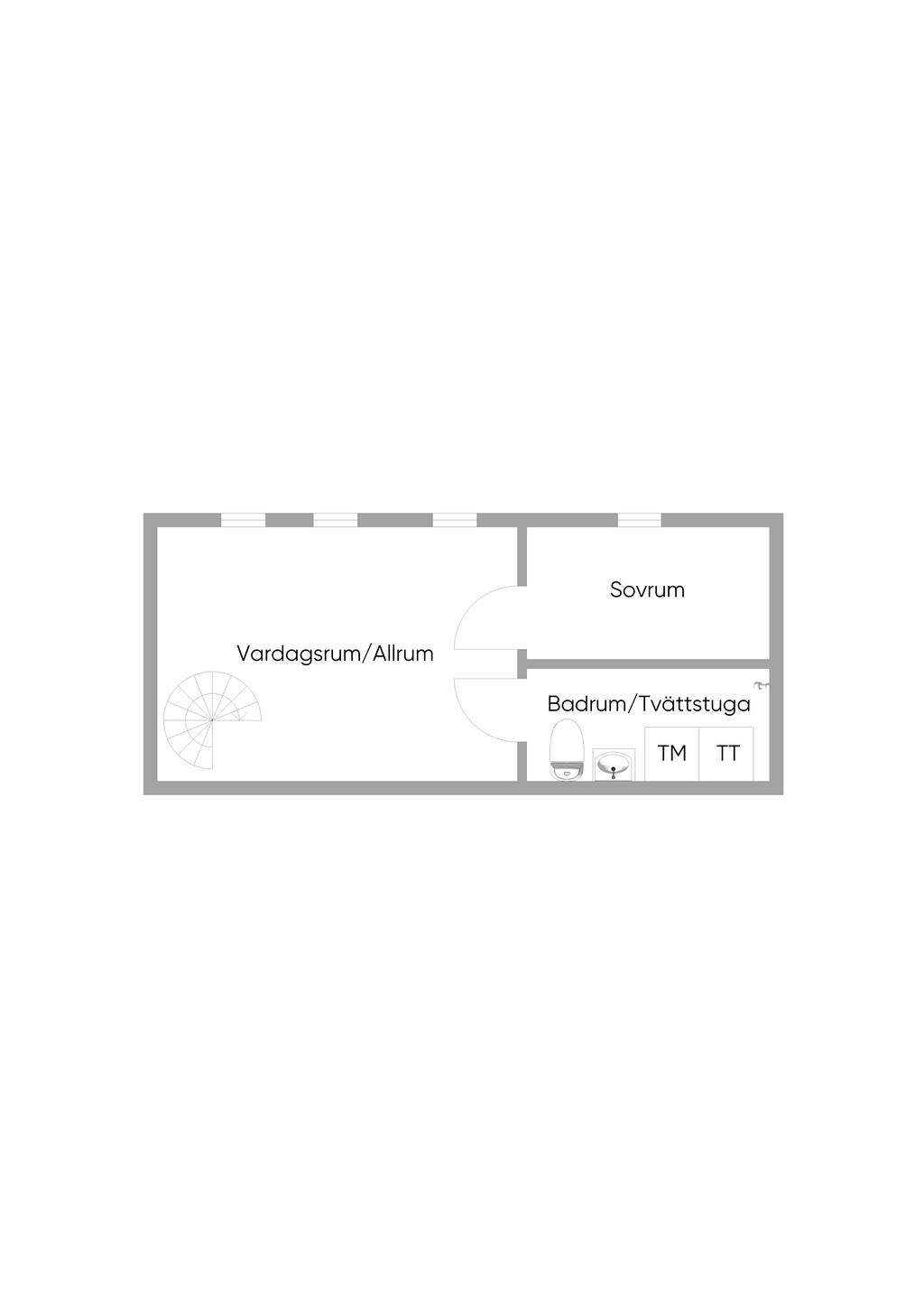 Nedre plan (alternativ planlösning)