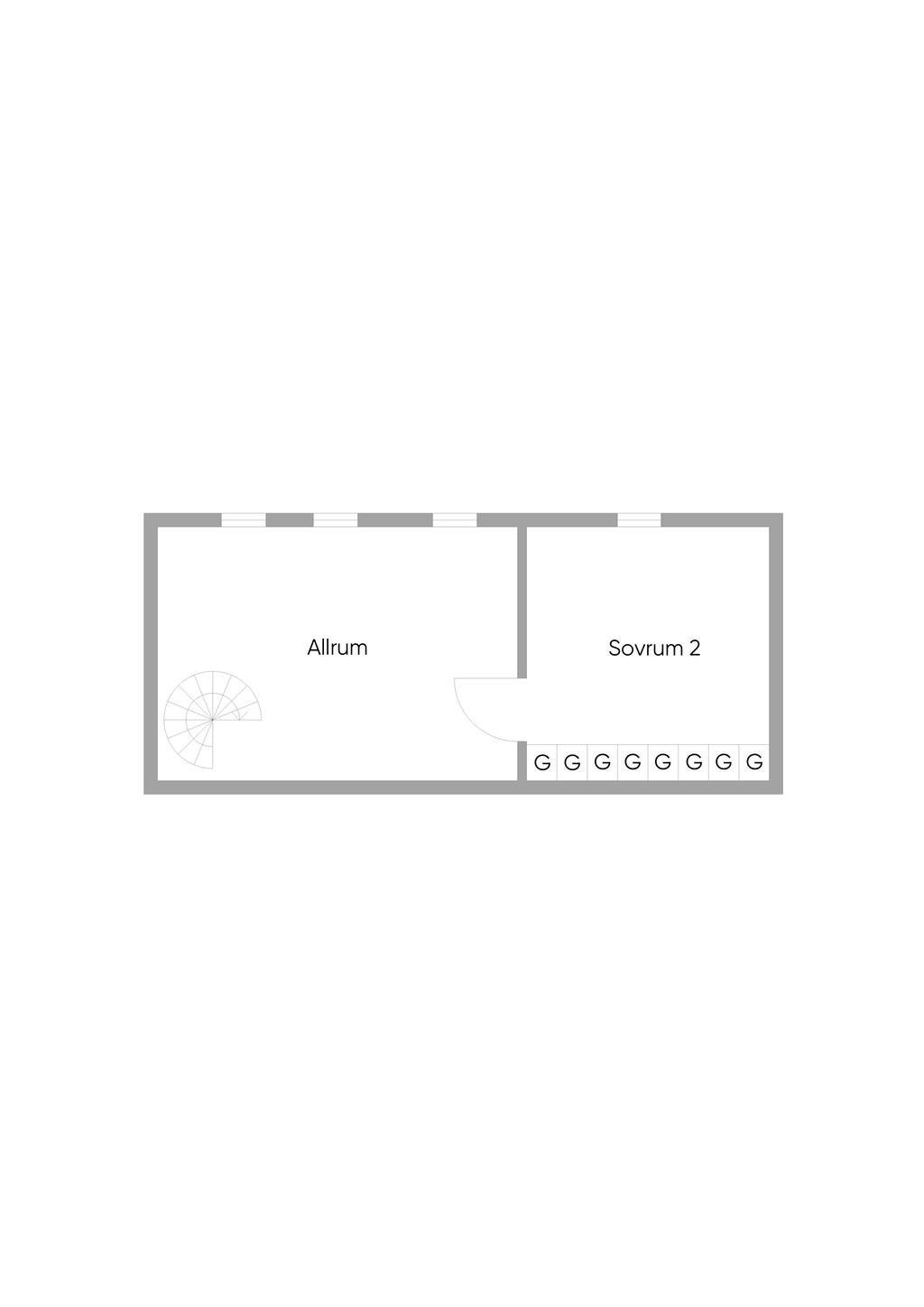 Nedre plan (nuvarande planlösning)