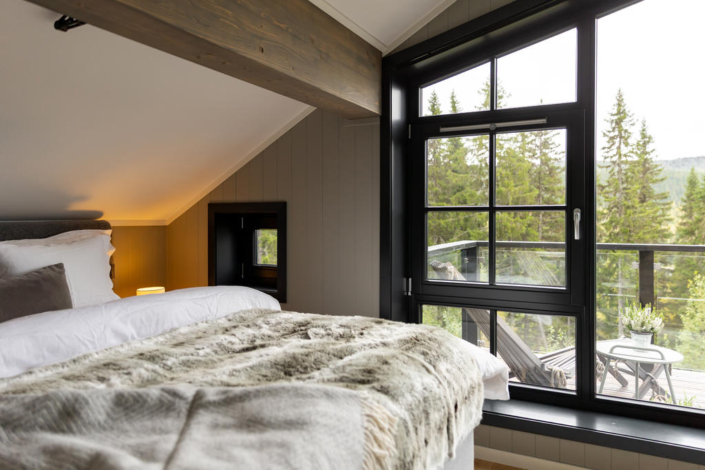 Sovrum med walk in closet.