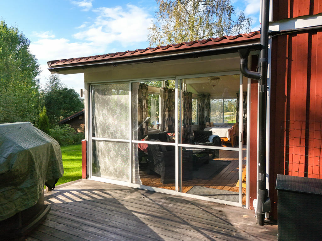 Soldäck och inglasad altan