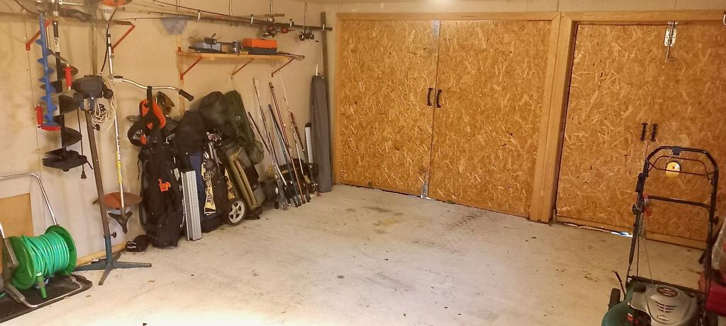 Fristående garage på platta, byggt 2016