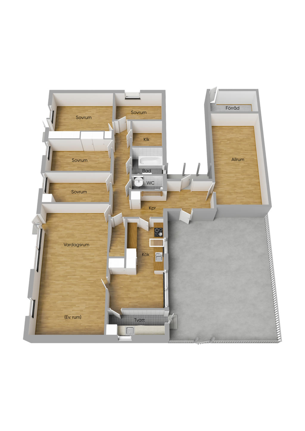 Planlösning 3D