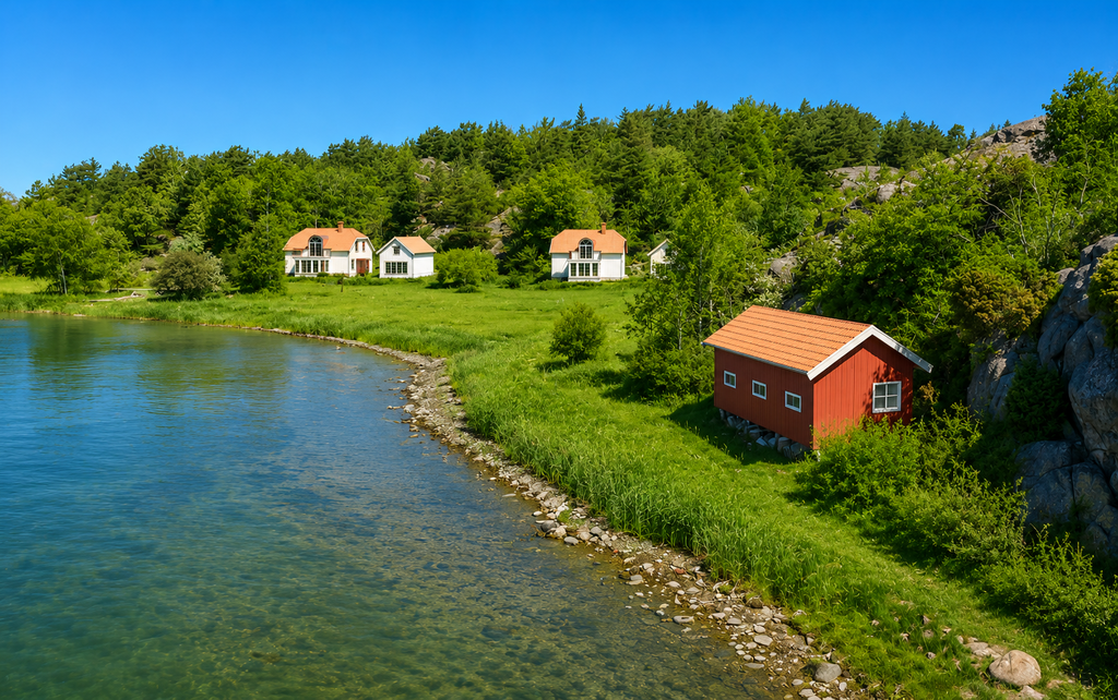 Bildmontage enligt bygglov sommar