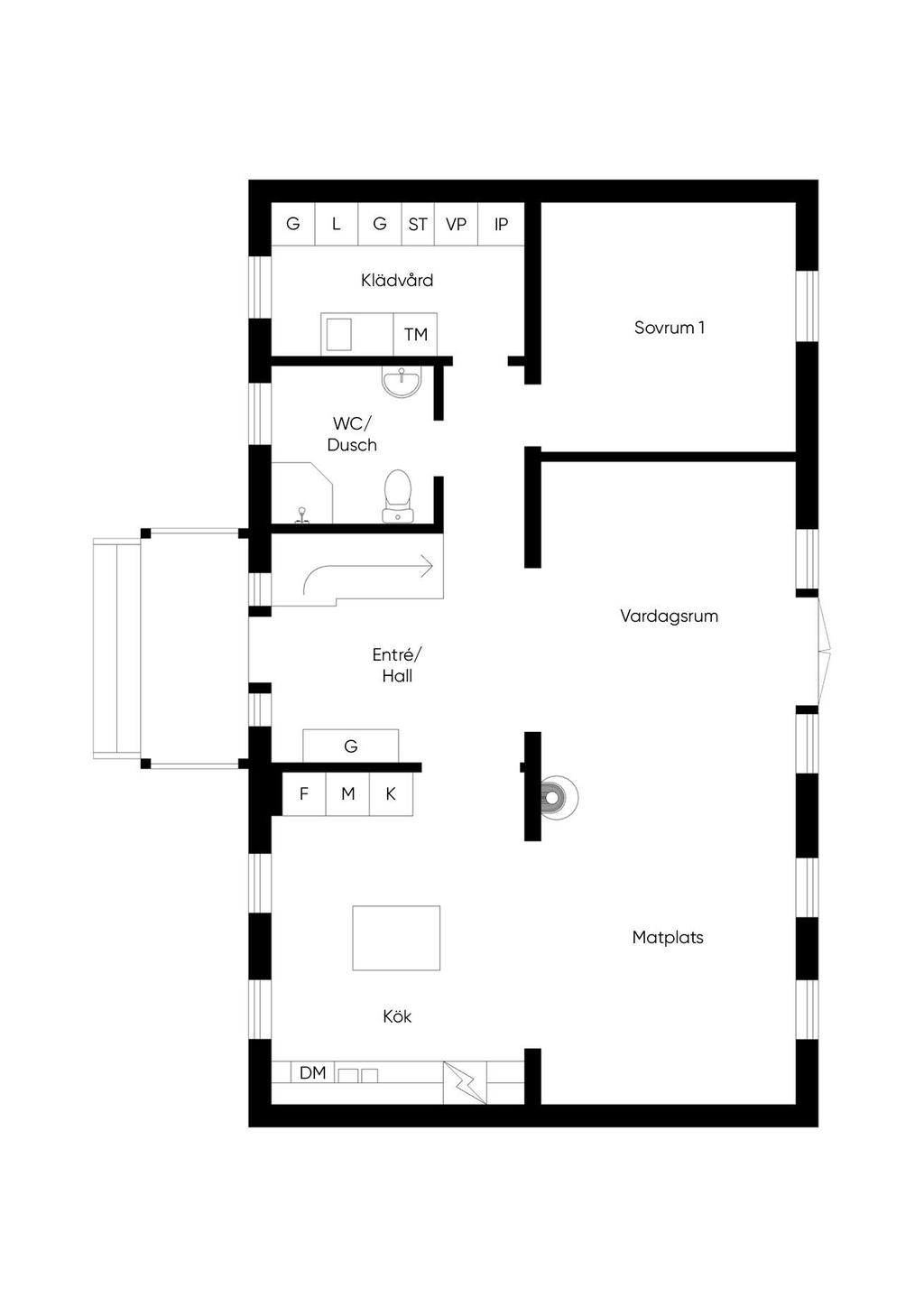 Planlösning entréplan