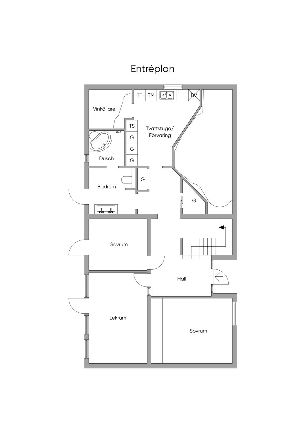 Planlösning entréplan