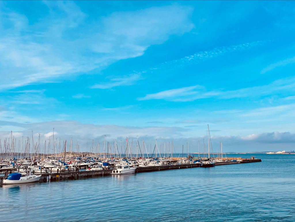 Båthamnen vid Saltholmen