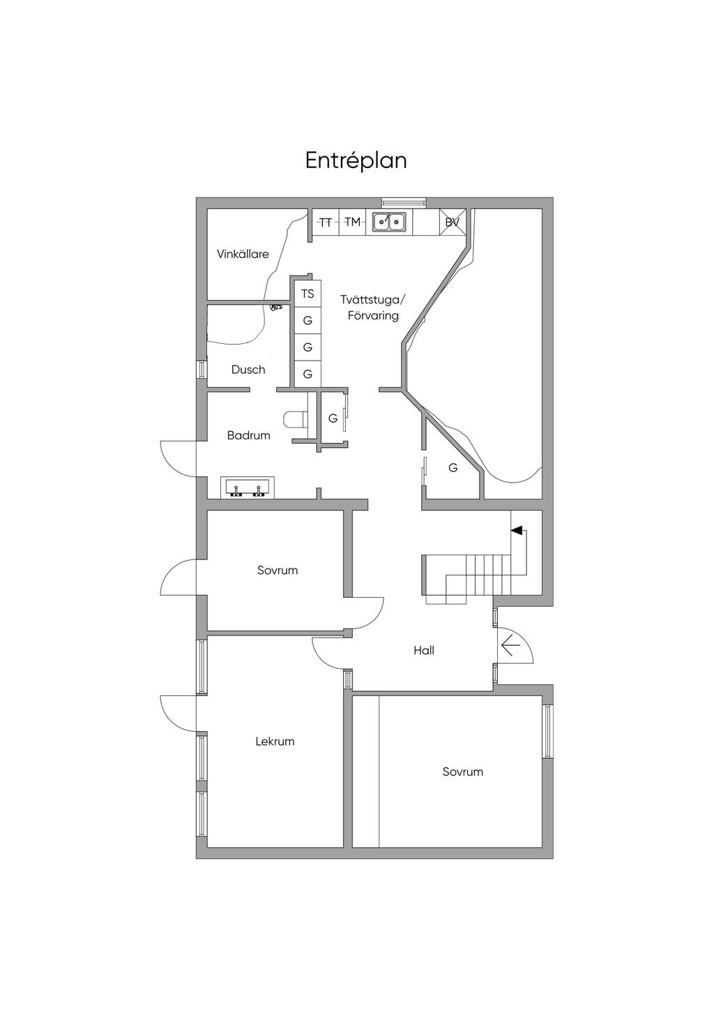 Planlösning entréplan