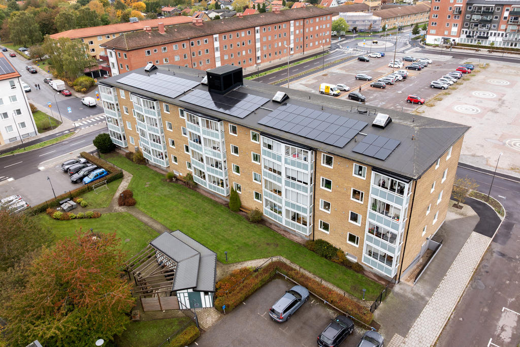 Föreningen har solceller på taket