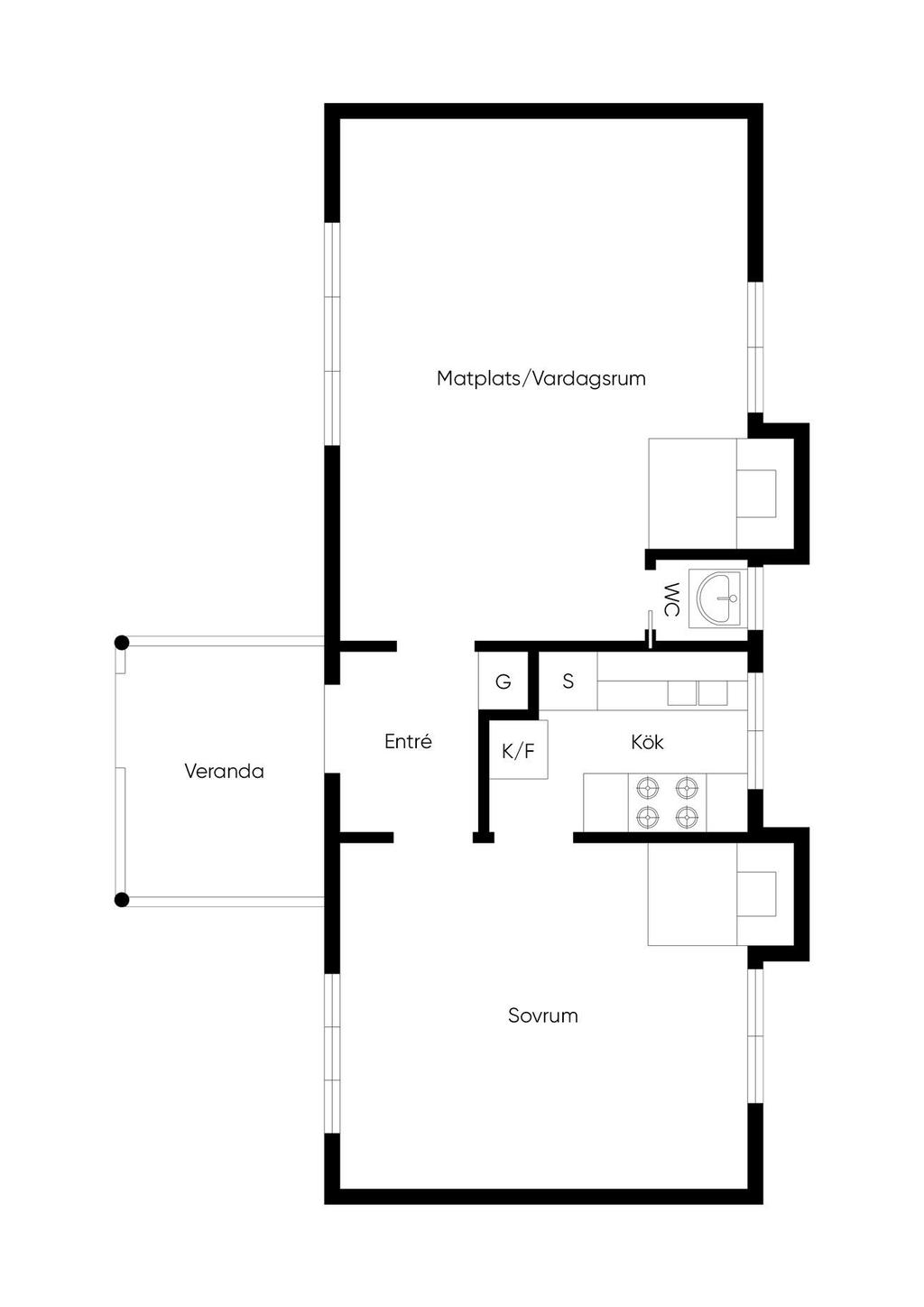 Planlösning.