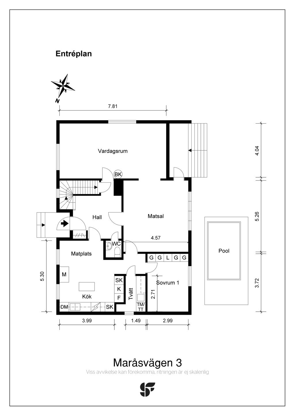 Planritning entréplan