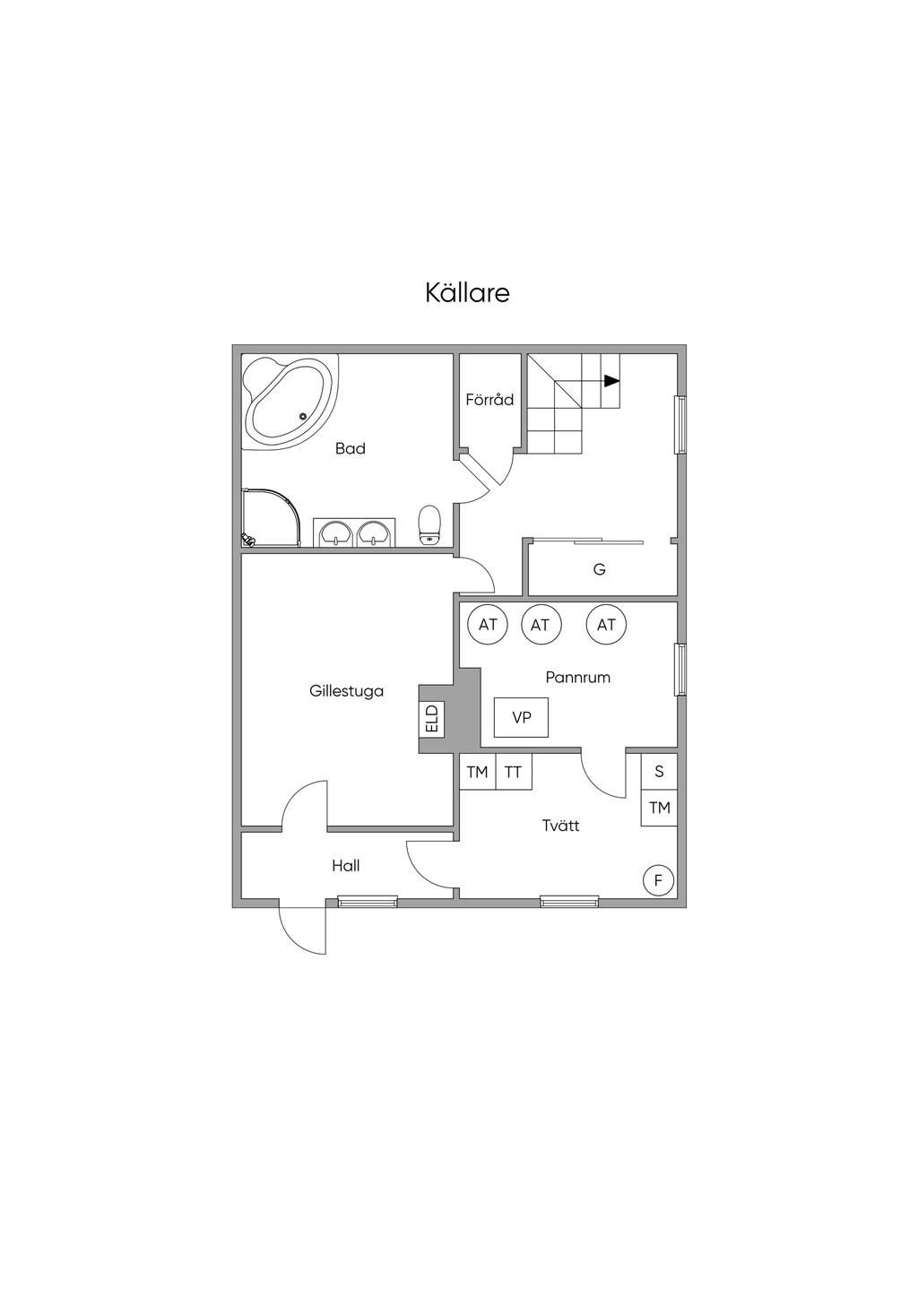 Planritning källare