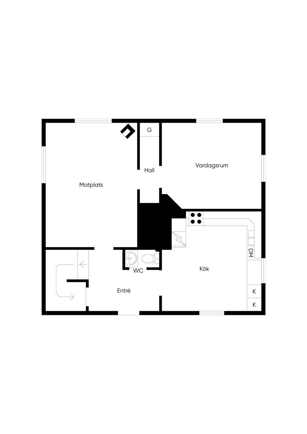 Planlösning - Entreplan