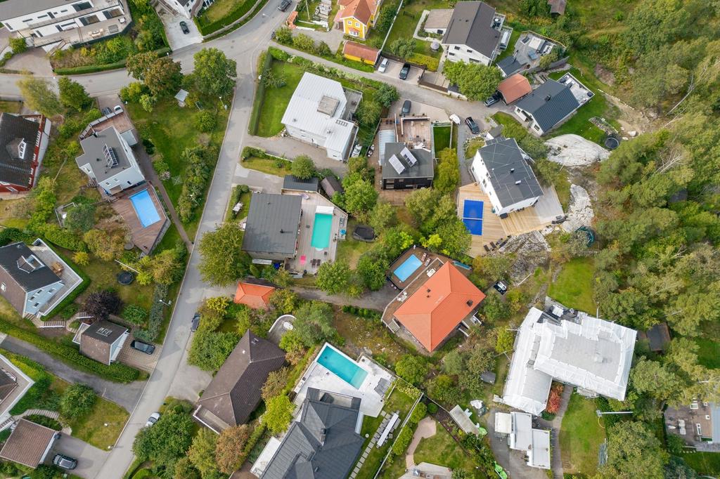 Uddvägen 28 A från ovan