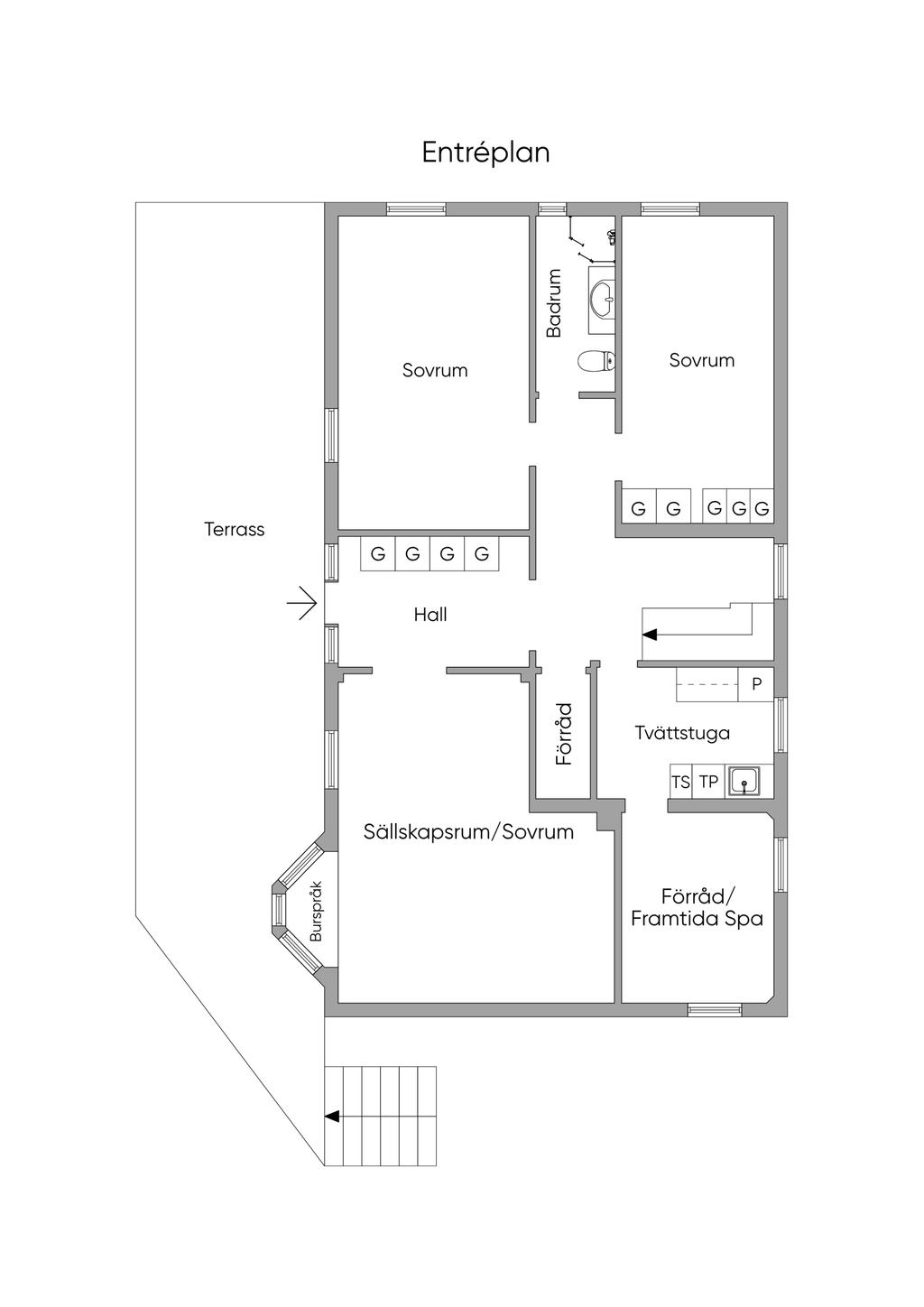 Planskiss, Entréplan 2D 