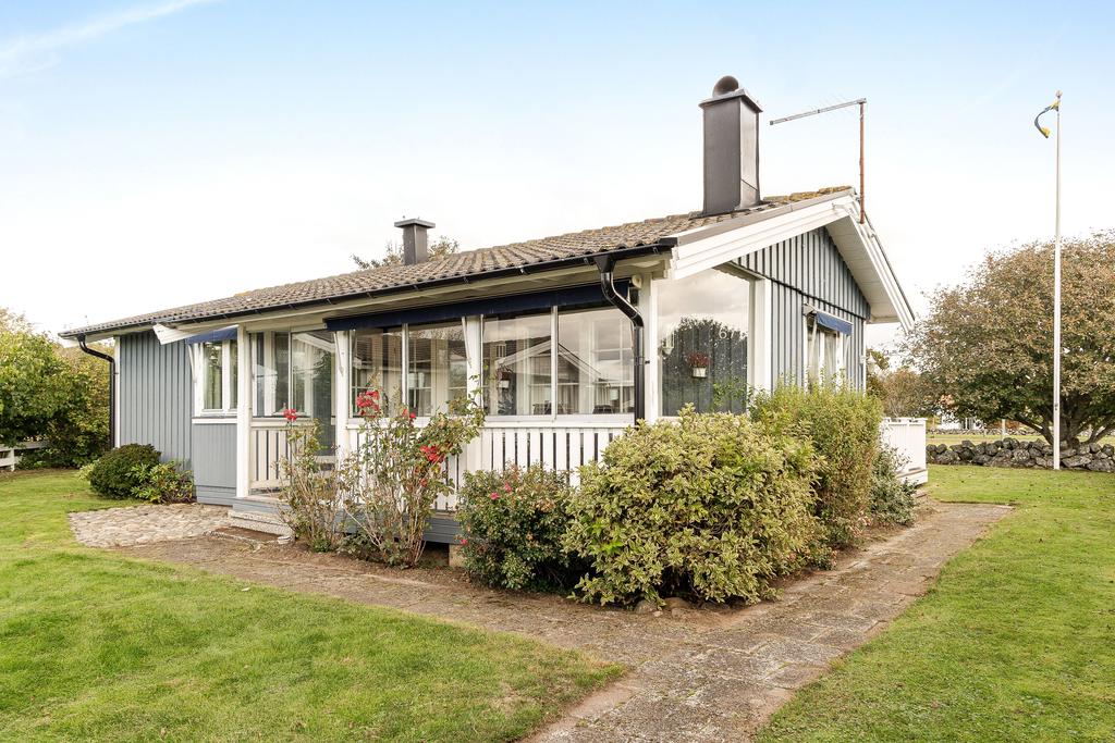 Uterummet med härlig eftermiddags-/kvällssol