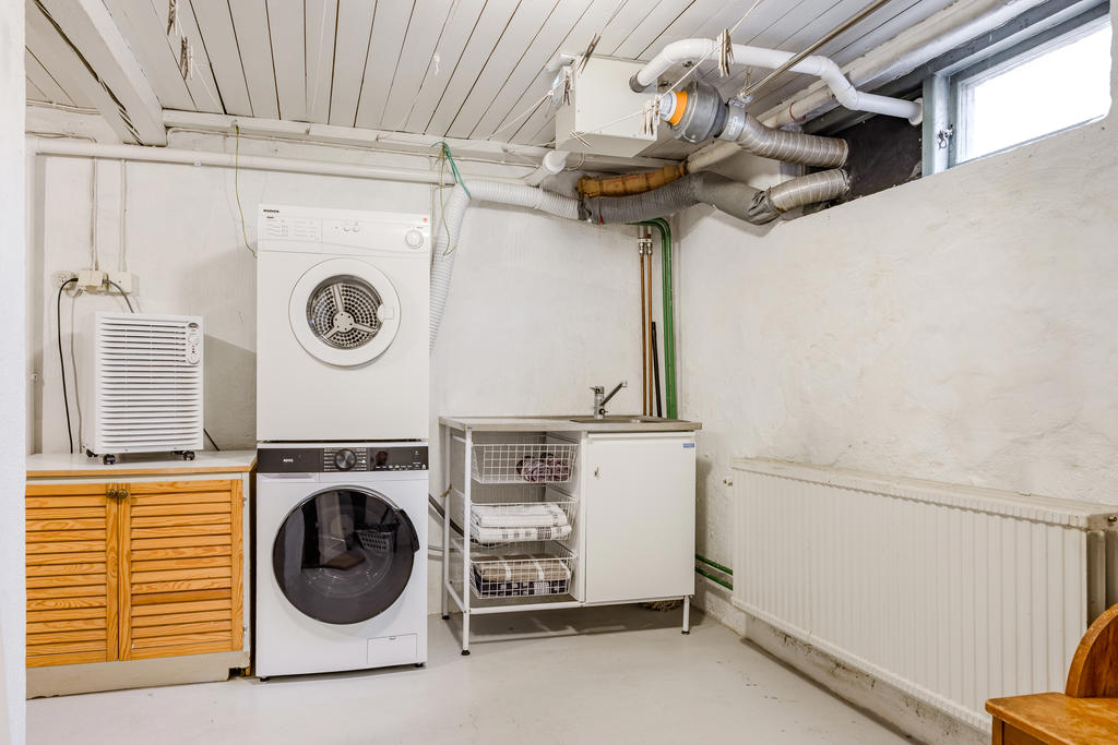 Tvättstuga i källarplan