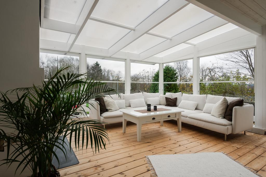 Uterummet har mycket ljus