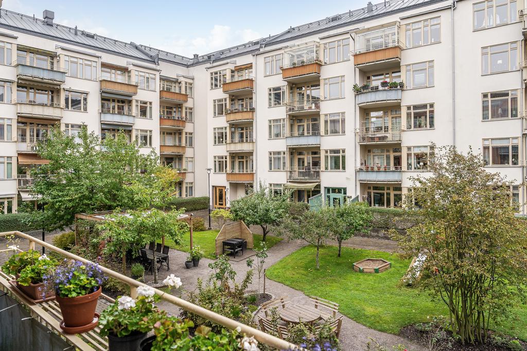 Och trevlig utsikt mot innergården