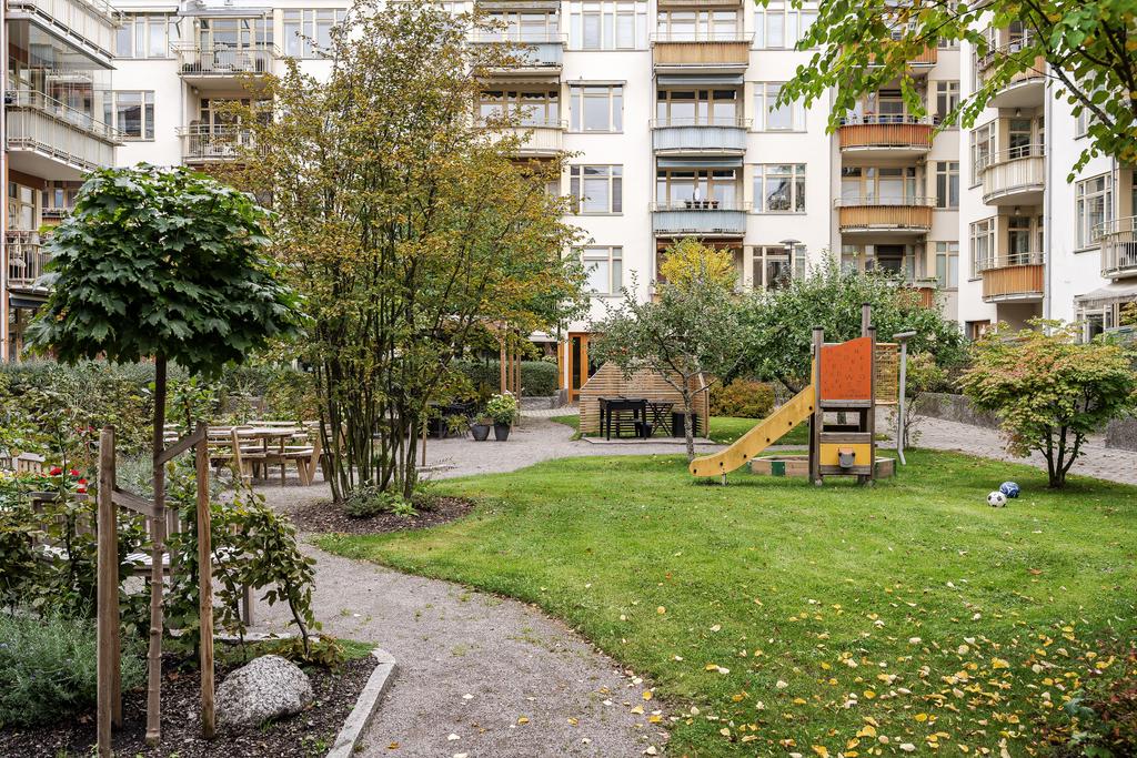 Trevlig innergård