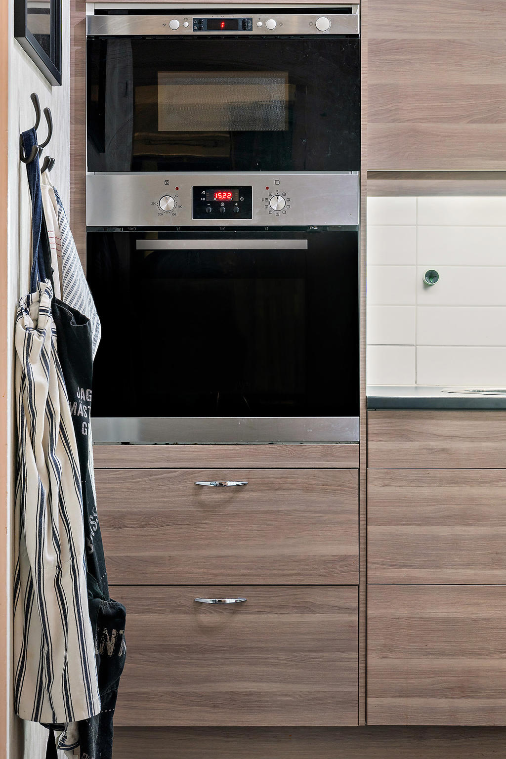 Ugn och micro i arbetshöjd