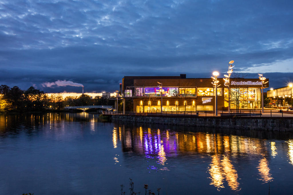 Muntellbadet precis intill