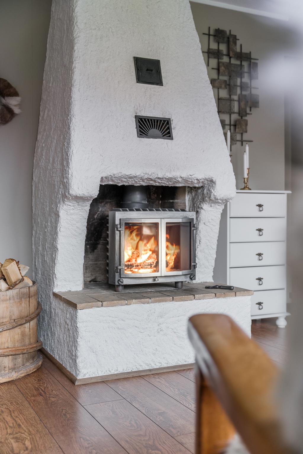 Eldstad i gillestuga/allrum