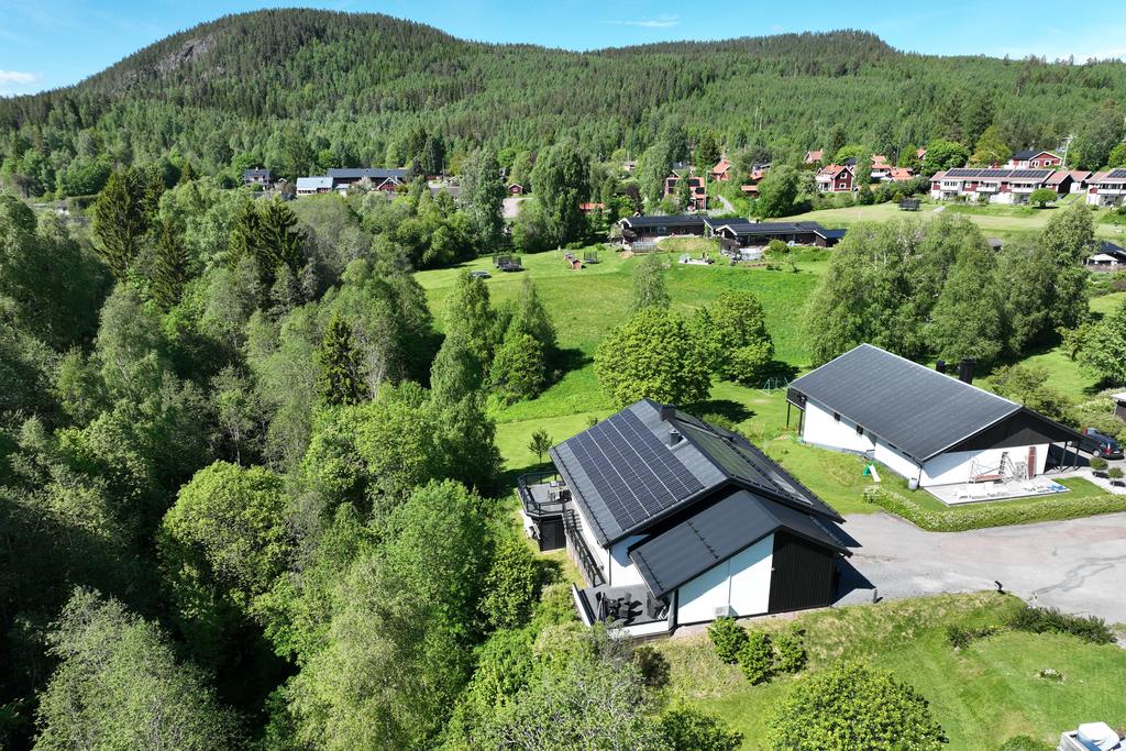 Vy över fastigheten och området