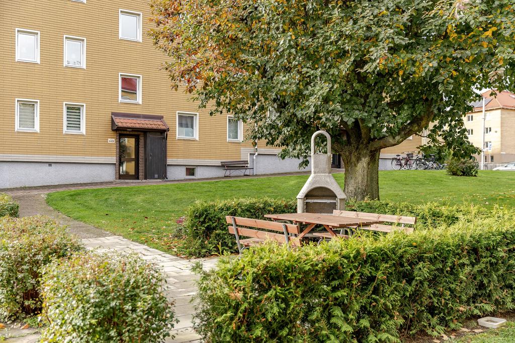 Innergård med grillmöjligheter