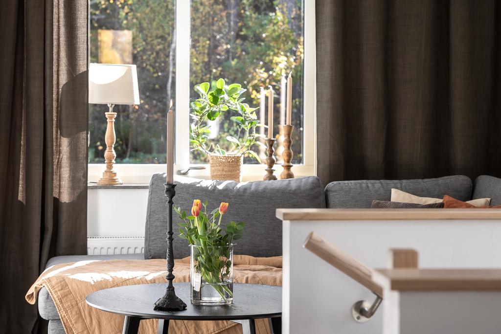 Här har ni utsikt mot skogen på baksidan