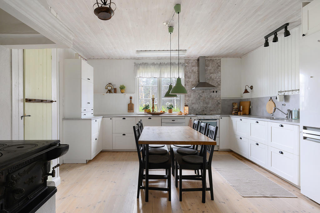 Rymligt och ljust kök