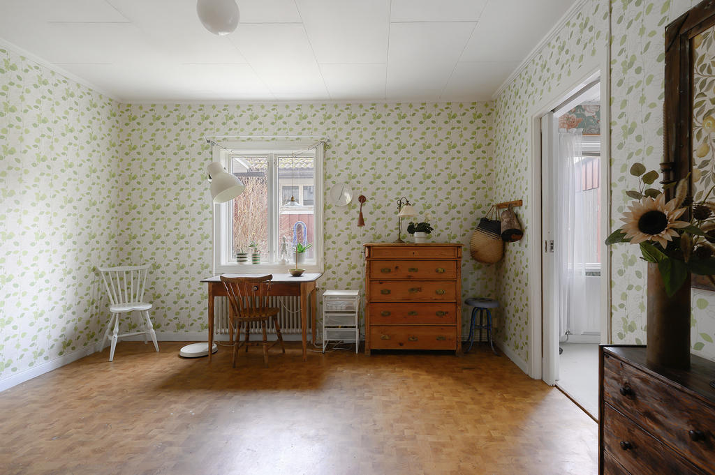 Sovrum på entréplan