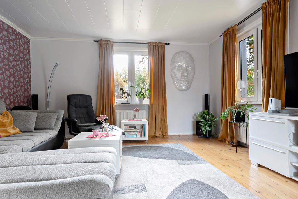 Vardagsrummet på entréplan