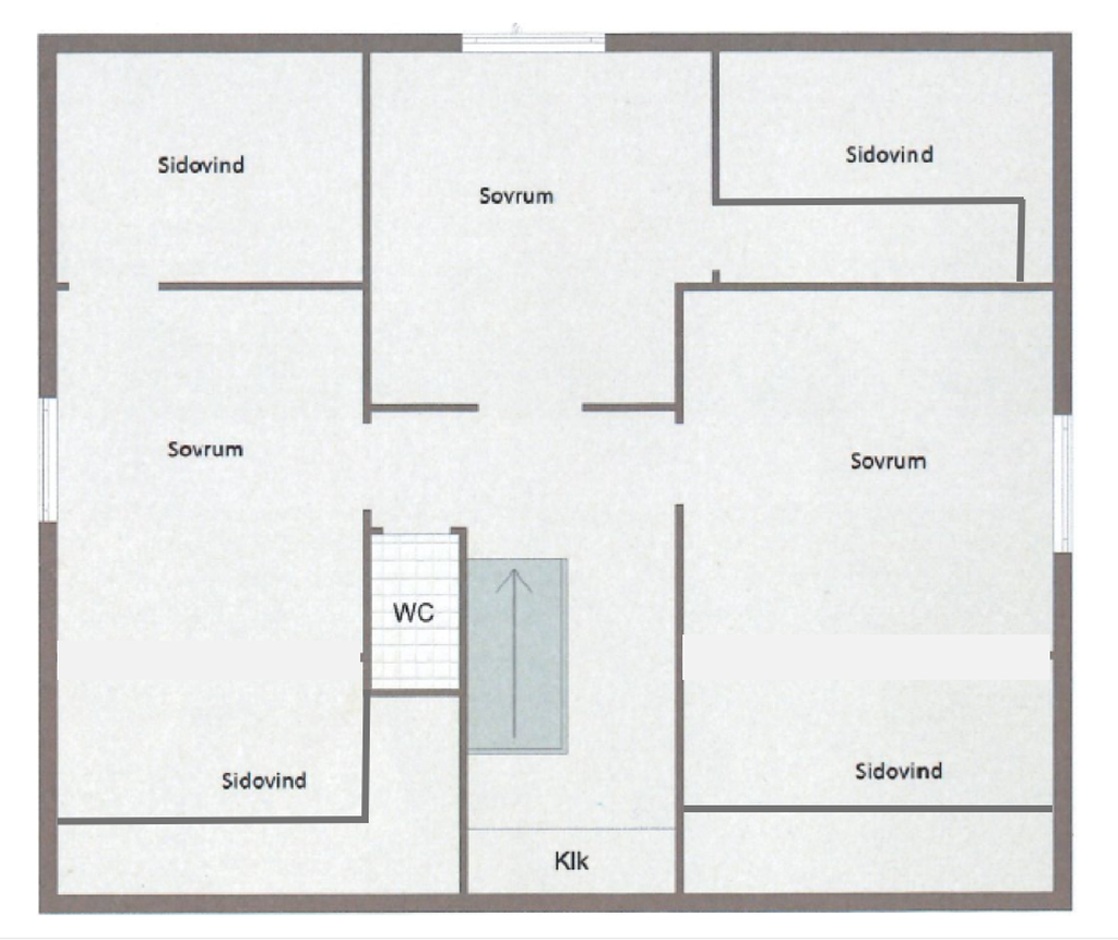 Planritning övre plan