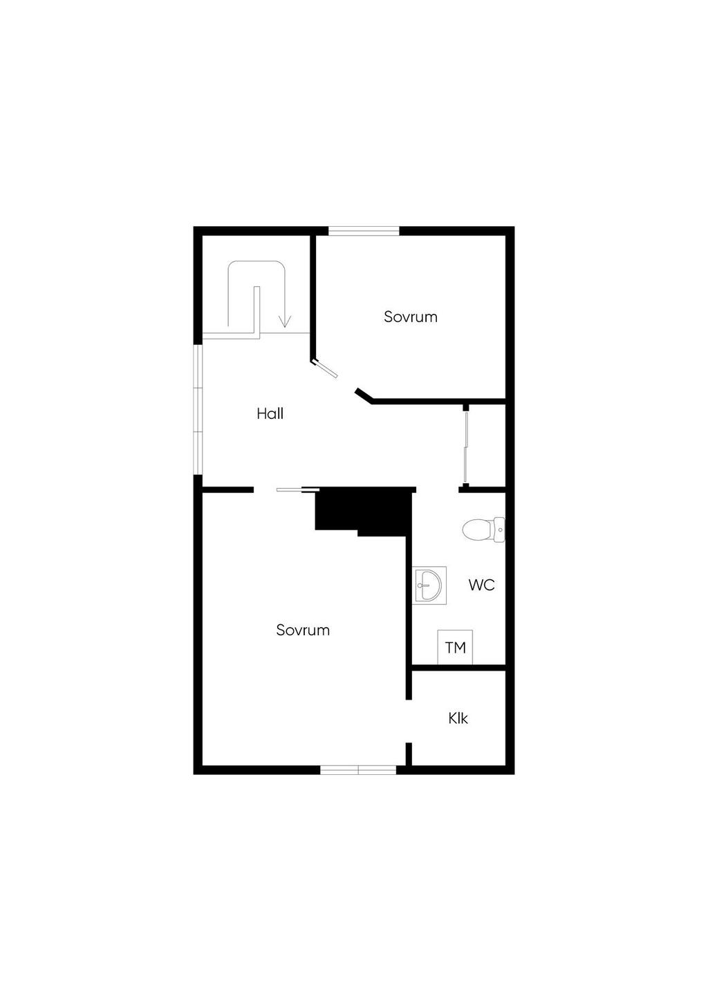 Planlösning - Övre Plan