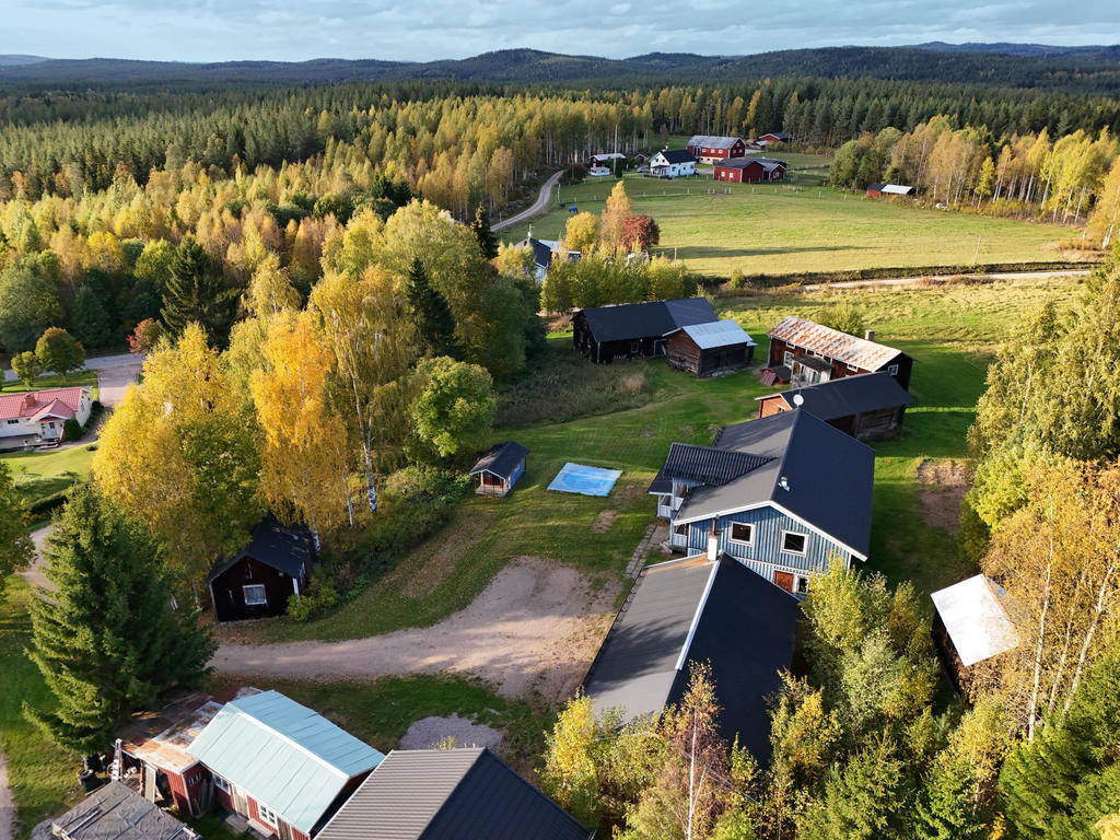 Vy över fastigheterna. 