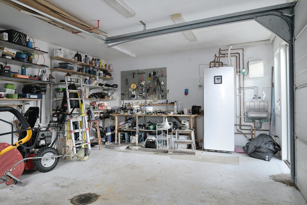 Varmgarage ned värmepump