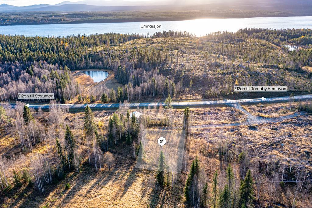 Tomt med fastighetsbeteckning Storuman Järvsjö 1:17
