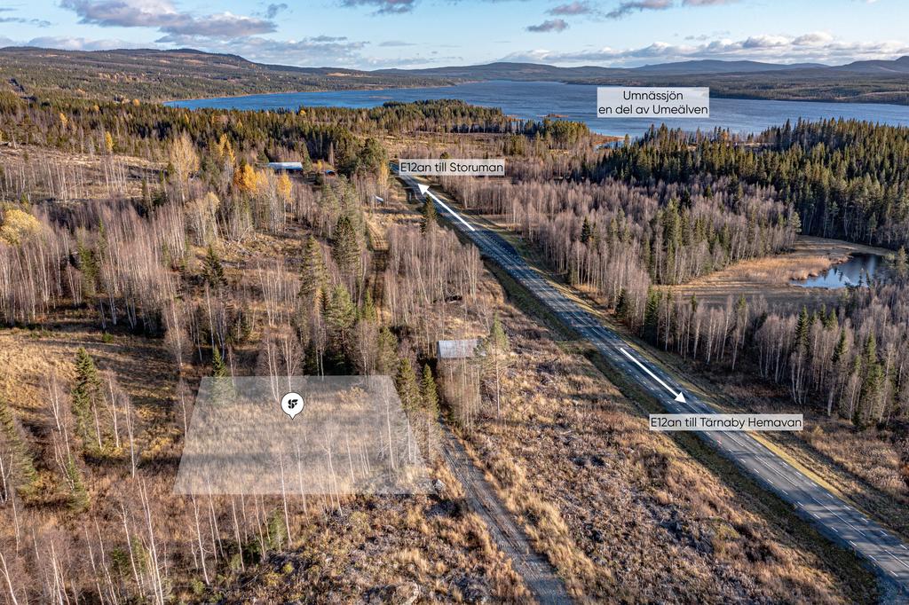 Tomt med fastighetsbeteckning Storuman Järvsjö 1:17