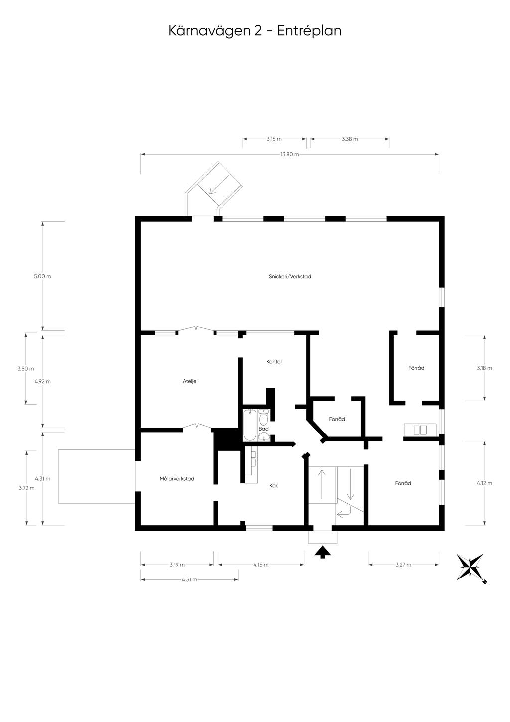 Planritning entréplan