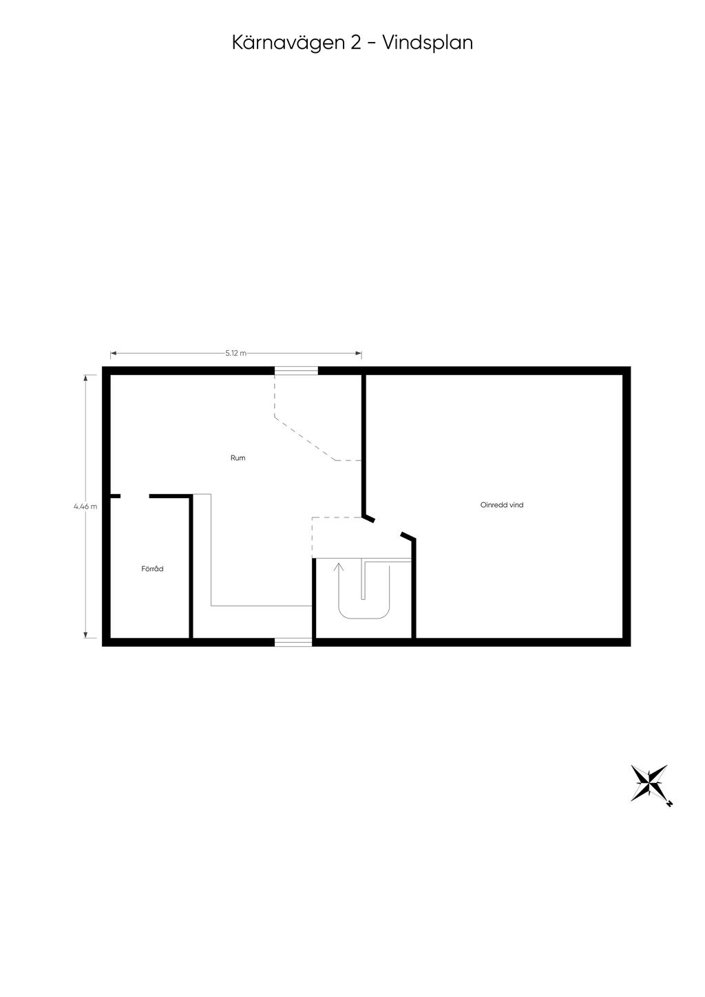 Kärnavägen 2 vindsplan