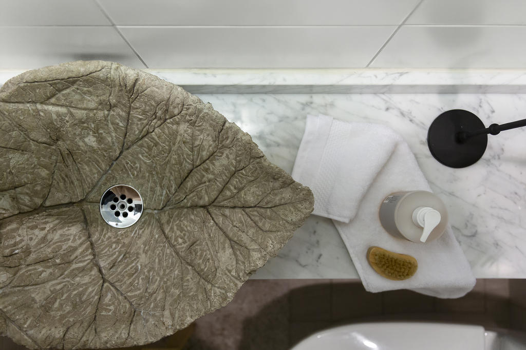 Detalj från gästtoaletten 