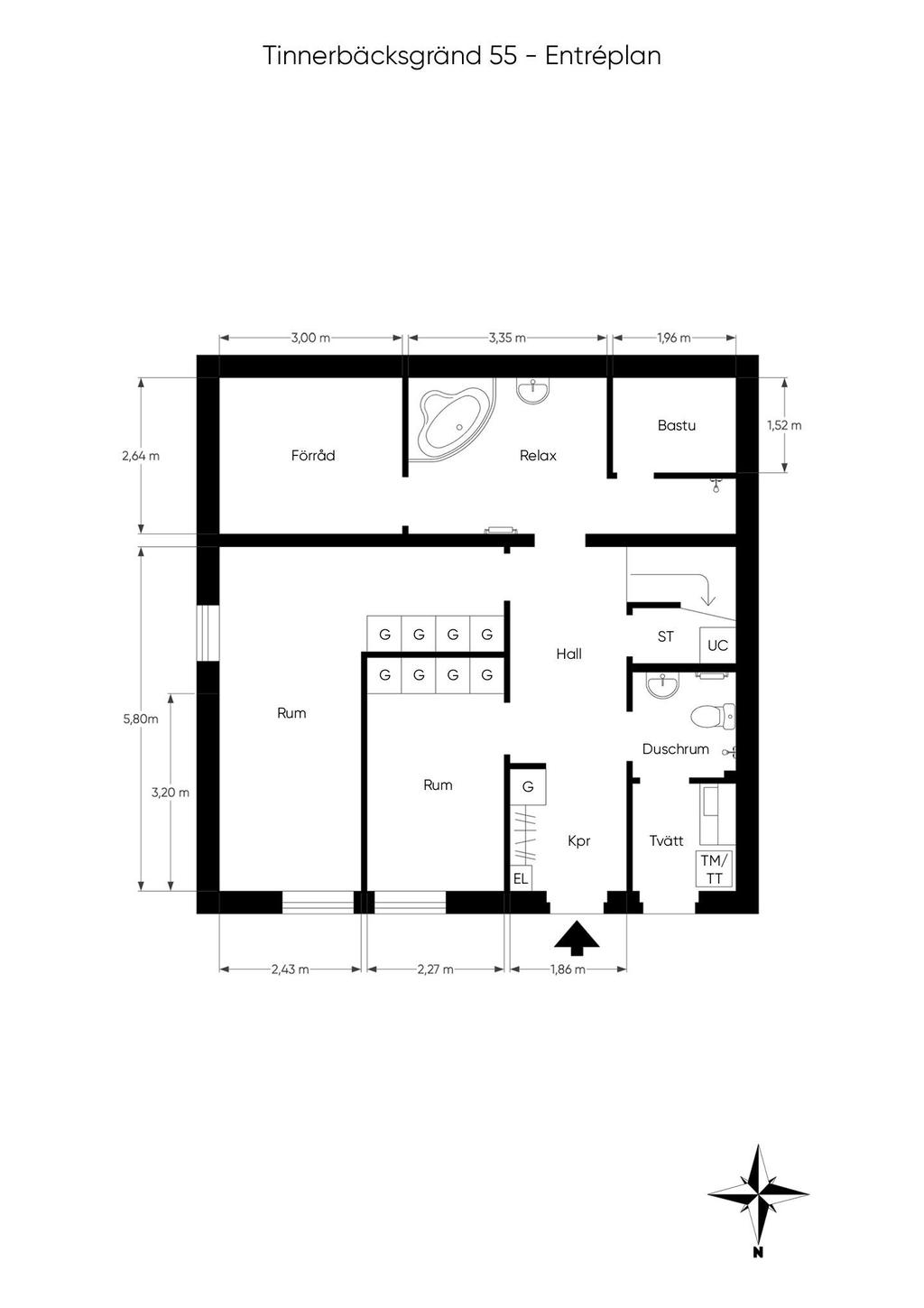 Planritning entréplan