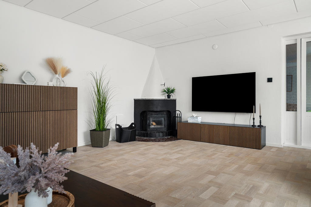 Vardagsrum med utgång till uterum