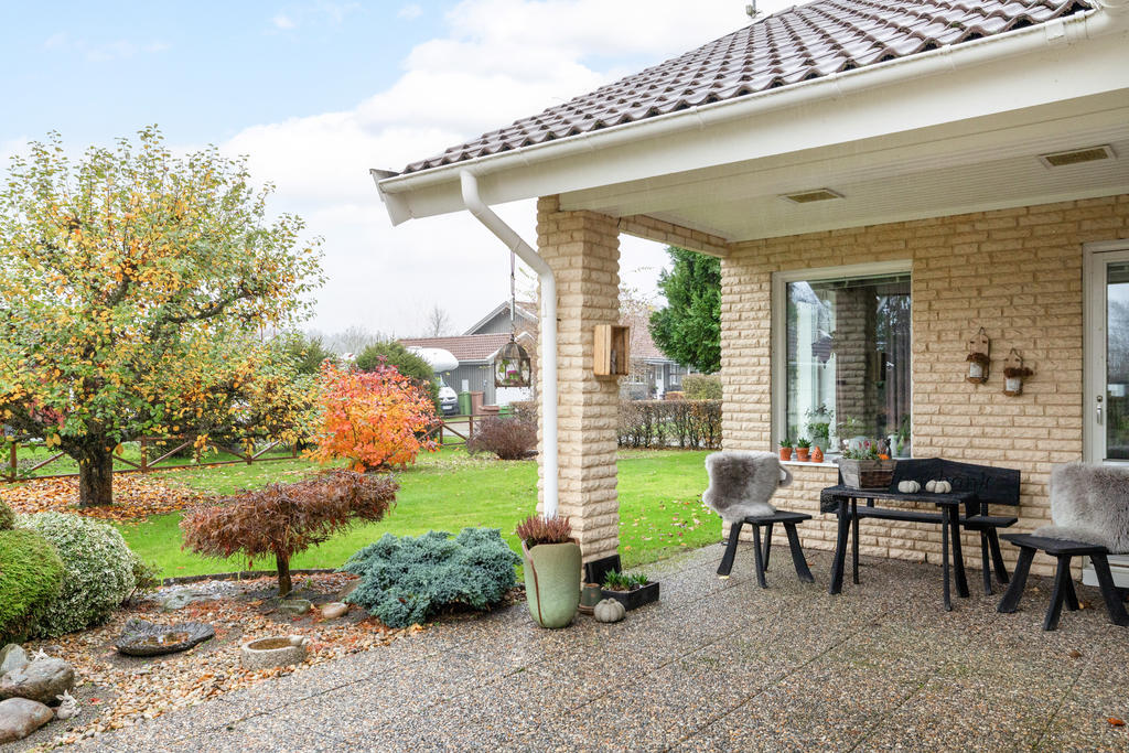 Vackert anlagd trädgård!